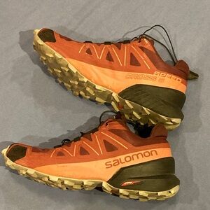 Salomon Speedcross 5 Women's Trail Shoes - Red Clay/Maroon and Black